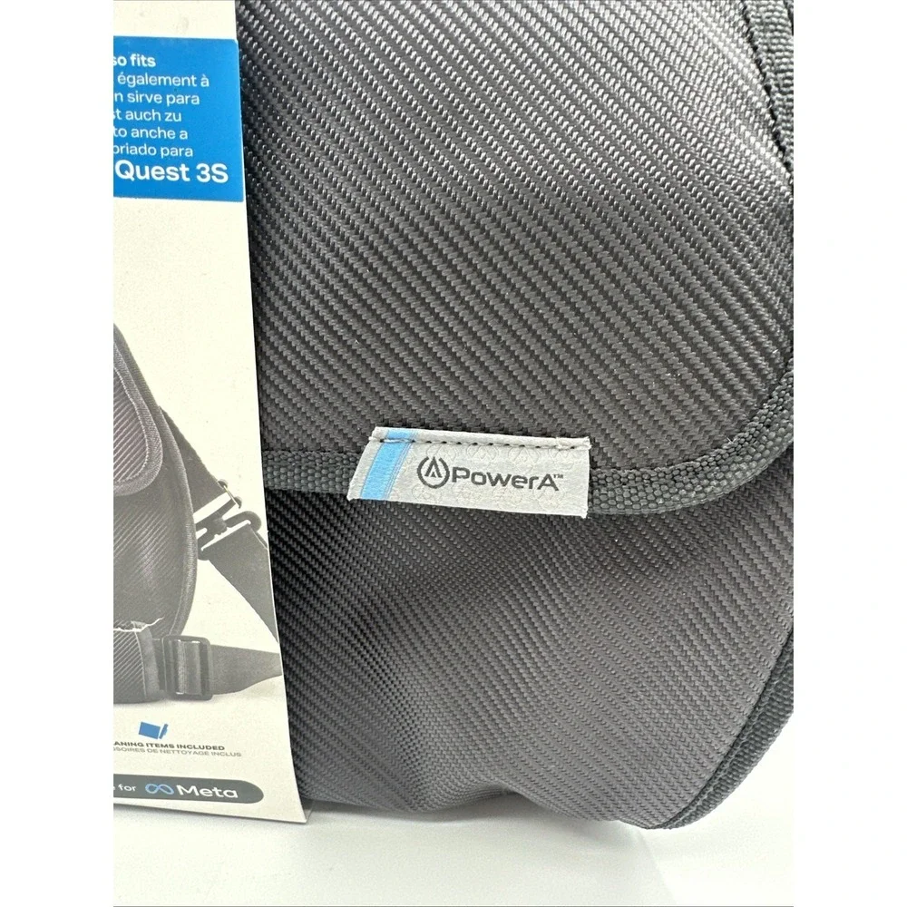 PowerA Meta Quest Carrying Case with Cleaning Accessories: Fits Meta Quest 3,‎